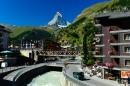 Zermatt, Vispa River and the Matterhorn