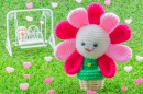 Happy Blooming Flower Crochet Doll