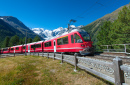 Bernina Express Train, Swiss Alps