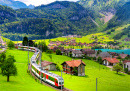 Village Lungern, Swiss Alps