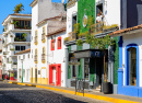 Colorful Street of Puerto Vallarta, Mexico